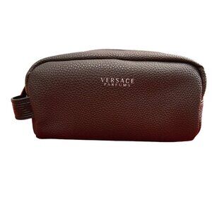 Versace Parfums Cosmetic Unisex Brown Travel Bag